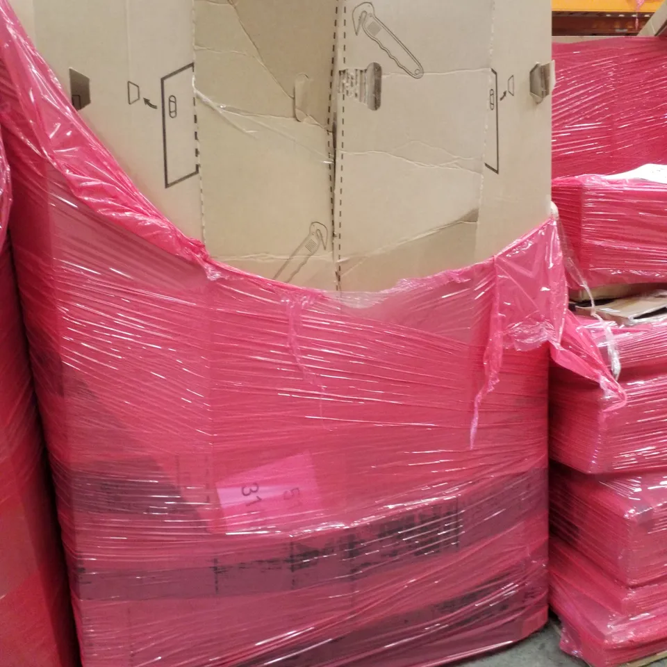 PALLET CONTAINING ASSORTED PRODUCTS INCLUDING BAR STOOL, AIRAJ TOOL BAGS, YOGA MAT & MEIJIA PORTABLE WATERPROOF PROTECTIVE CASE