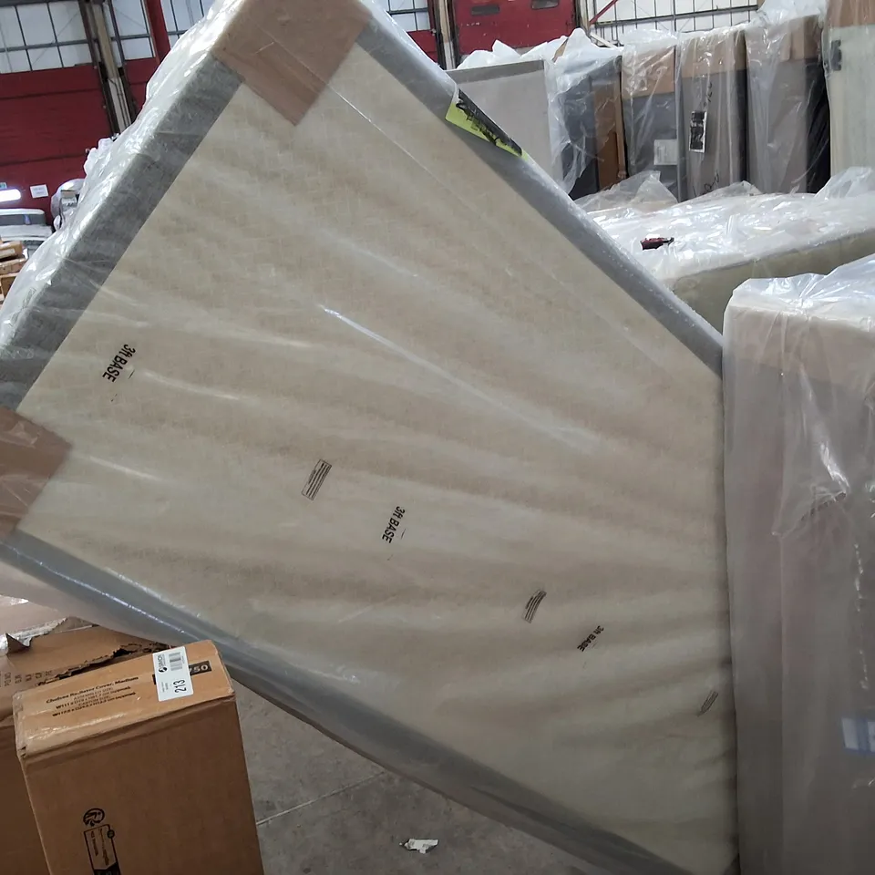 90CM 0-DRAWER GREY LINEN DIVAN BASE