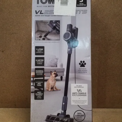 BOXED TOWER 600W ANTI-TANGLE CORDED VACUUM CLEANER