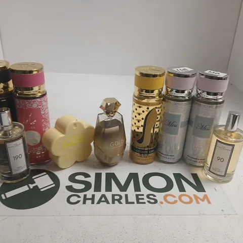 APPROXIMATELY 10 ASSORTED UNBOXED FRAGRANCES