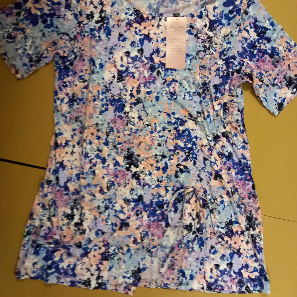 BRAND NEW NINA LEONARD MIRACLE MATTE SIDE TIE JERSEY - SIZE XL