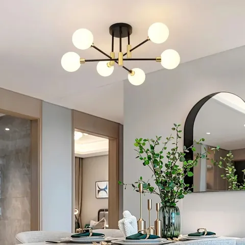 BOXED HESPERUS SEMI FLUSH MOUNT