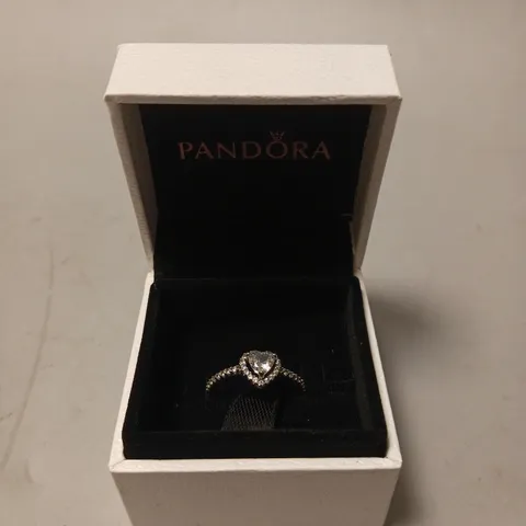 PANDORA ELEVATED HEART RING 
