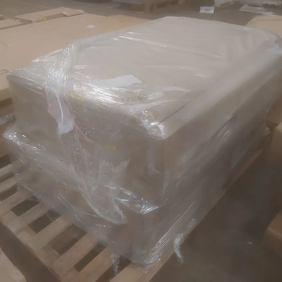 SANTAFE TWEED FABRIC DIVAN BED BASE AND HEADBOARD (3 PARTS)
