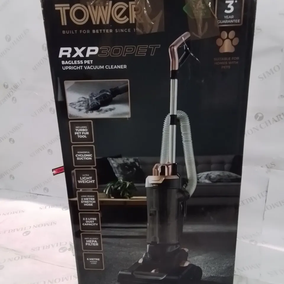 BOXED TOWER RXP30PET BAGLESS UPRIGHT VACUUM 