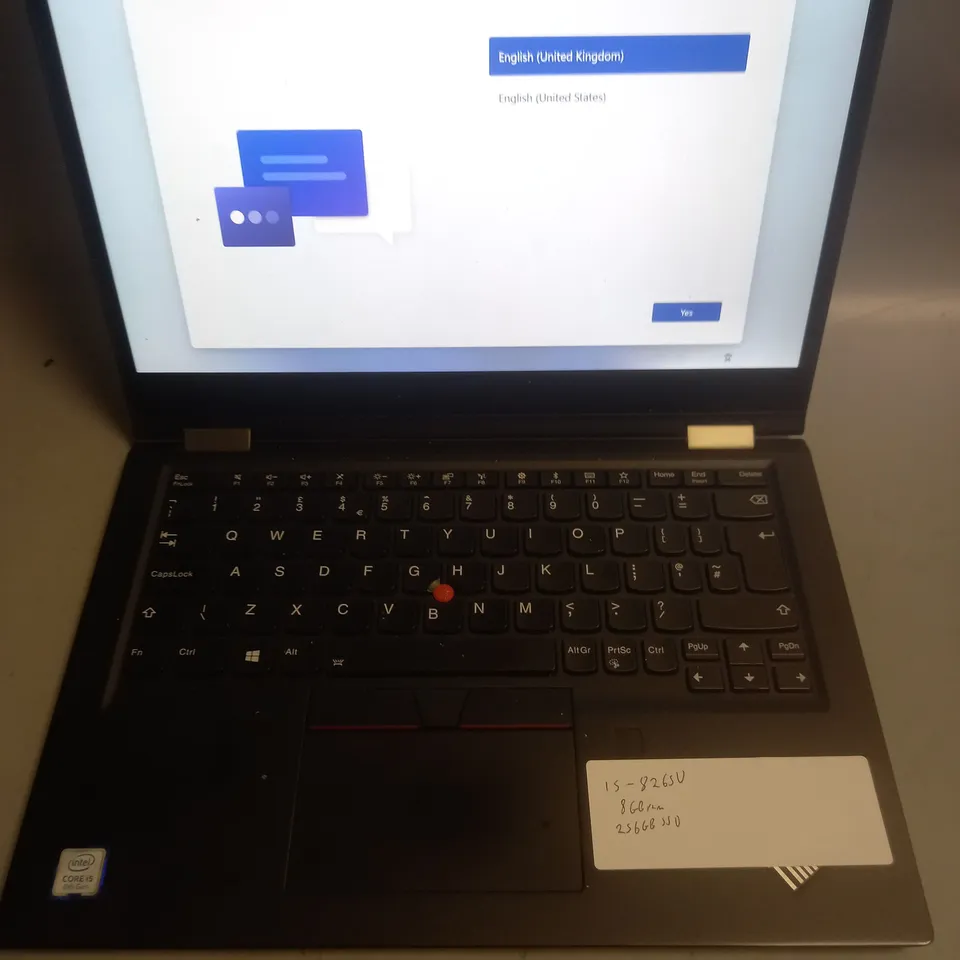 LENOVO THINKPAD INTEL CORE I5-8265U 8GB RAM 256GB SSD LAPTOP