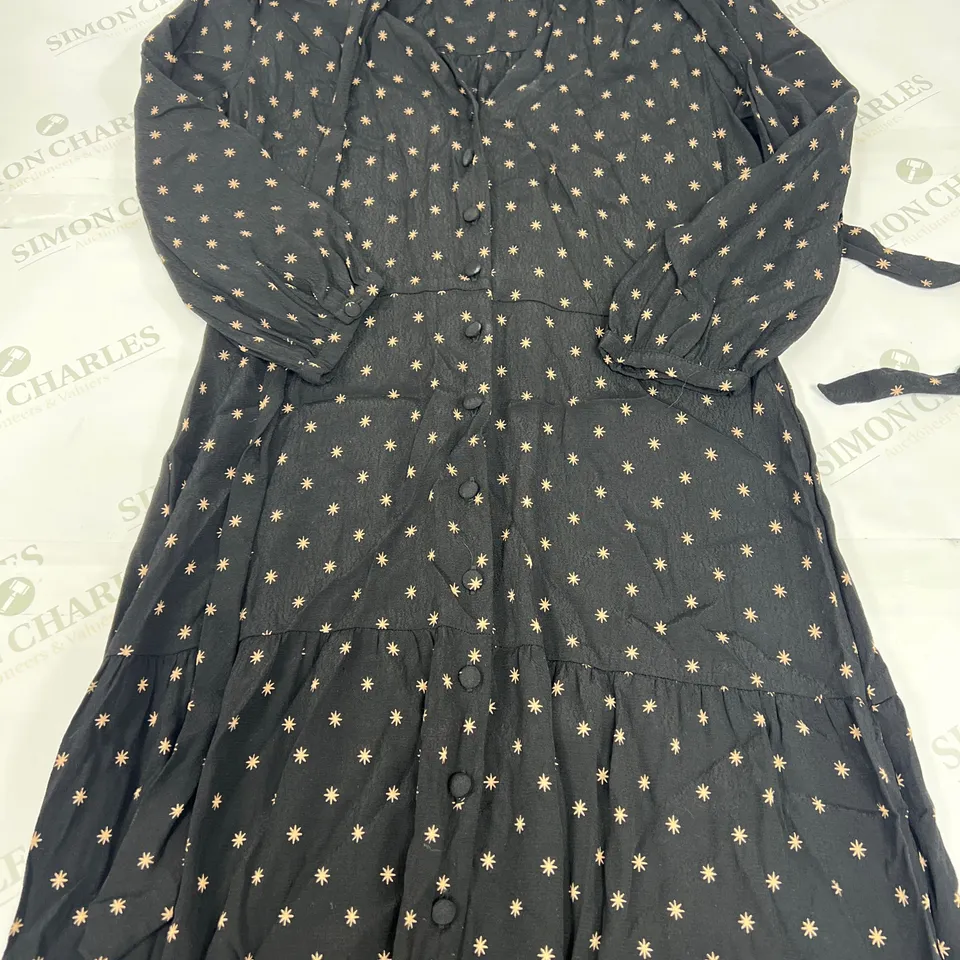 JOULES MAXI DRESS IN BLACK SIZE 12