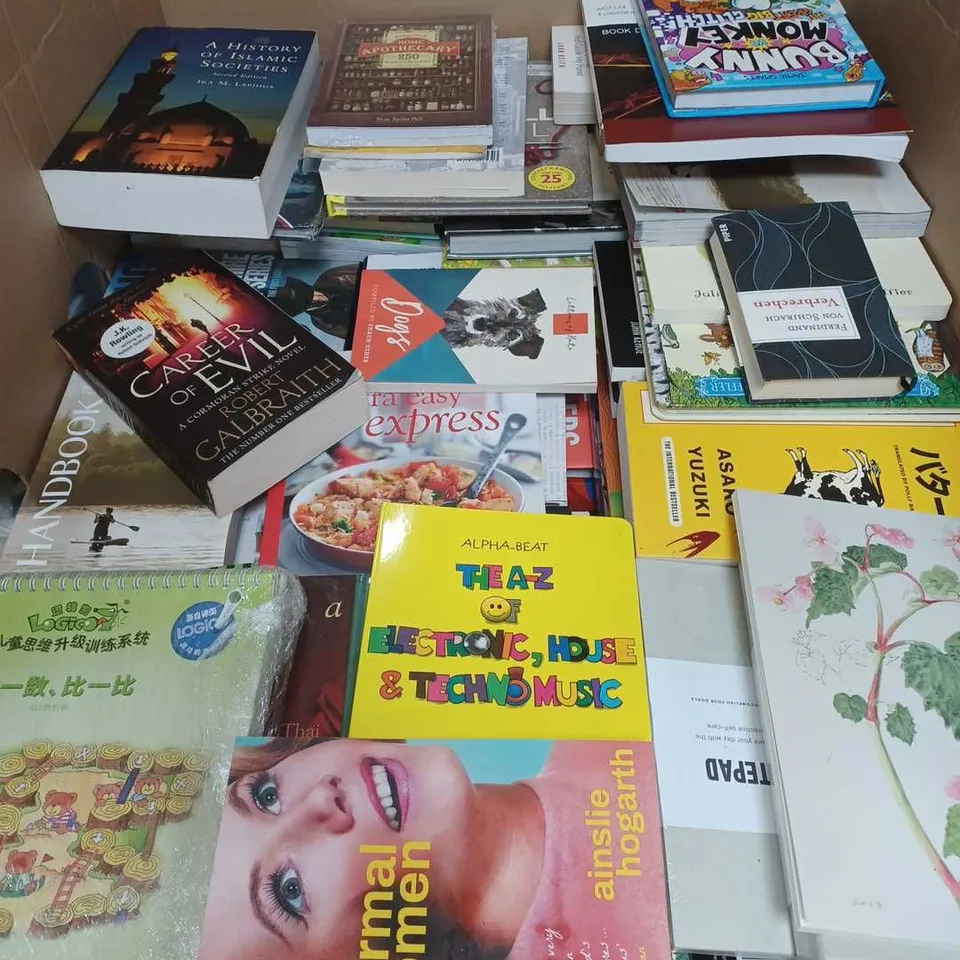 LARGE QUANTITY OF ASSORTED BOOK TO INCLUDE FICTION & NON FICTION - COLLECTION ONLY