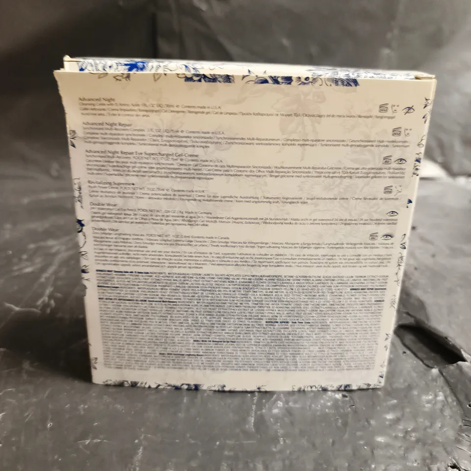 ESTEE LAUDER ADVANCED NIGHT REPAIR GIFT SET – SKINCARE COLLECTION IN BLUE FLORAL BOX