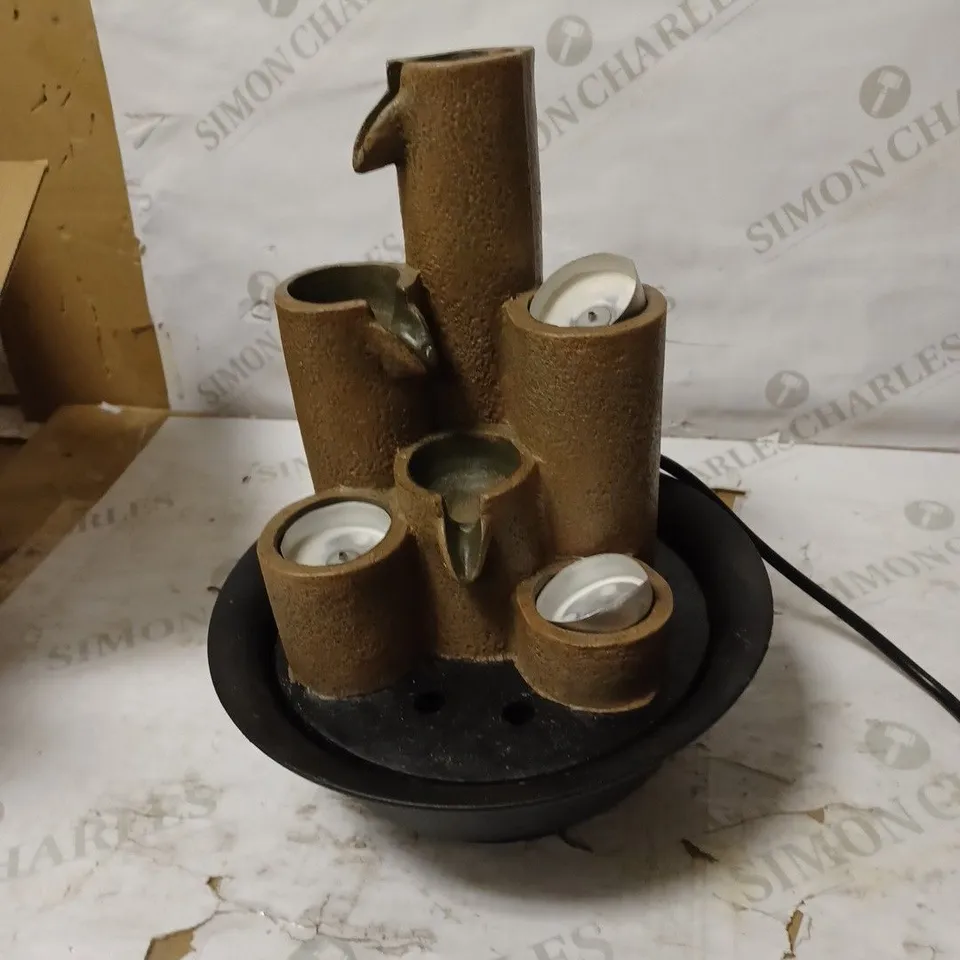 TIERED COLUMN TABLETOP FOUNTAIN