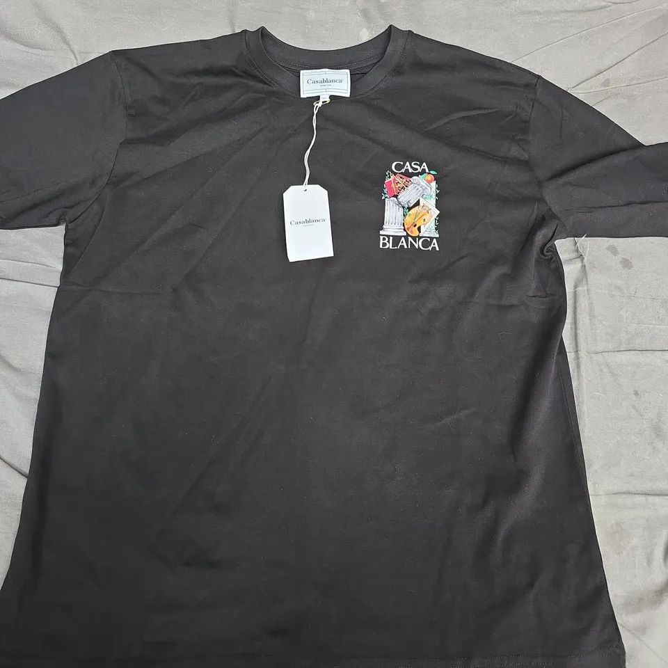 CASABLANCA L'ARTISTE T-SHIRT BLACK XXL