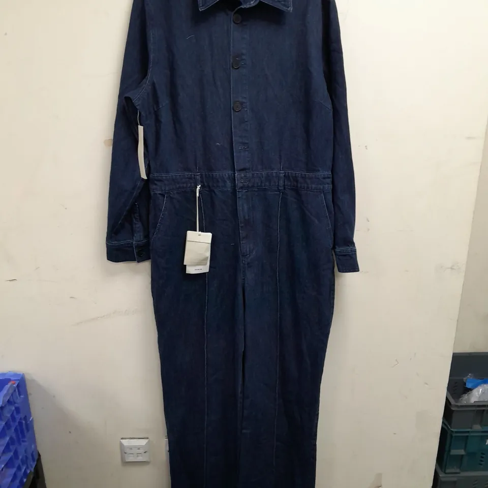 JIGSAW TAILORED DENIM JUMPSUIT - UK 16