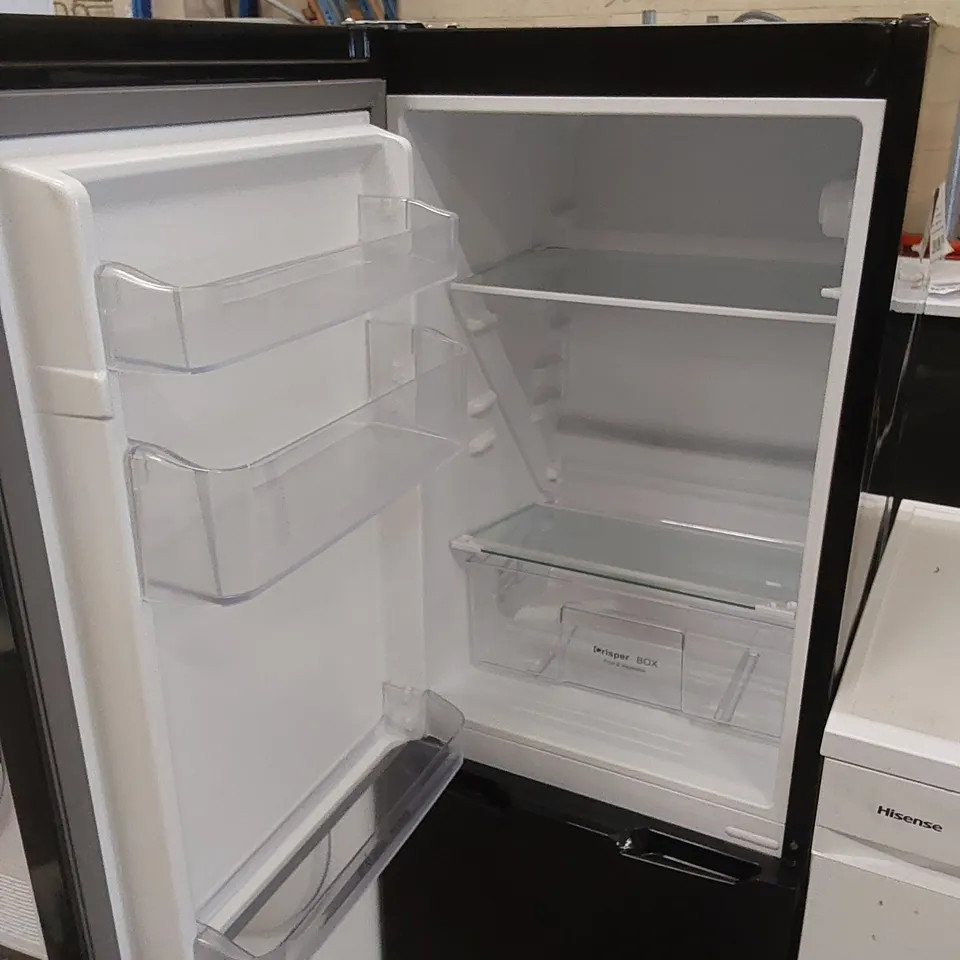 RUSSELL HOBBS RH50FF145B LOW FROST FRIDGE FREEZER, 113L FRIDGE, 61L FREEZER - BLACK (50CM WIDE, 145CM HIGH)
