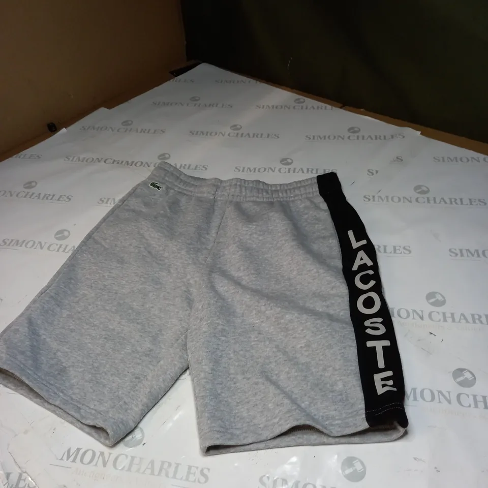 GREY LACOSTE SHORTS SIZE 16