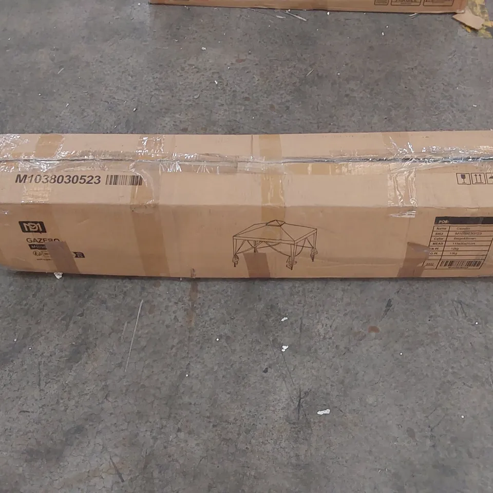 BOXED GAZEBO - BEIGE/BROWN (1 BOX)