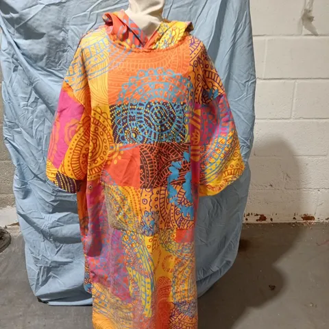 HITURBO MICROFIBER HOODED JACKET – MULTICOLOUR GEOMETRIC PRINT