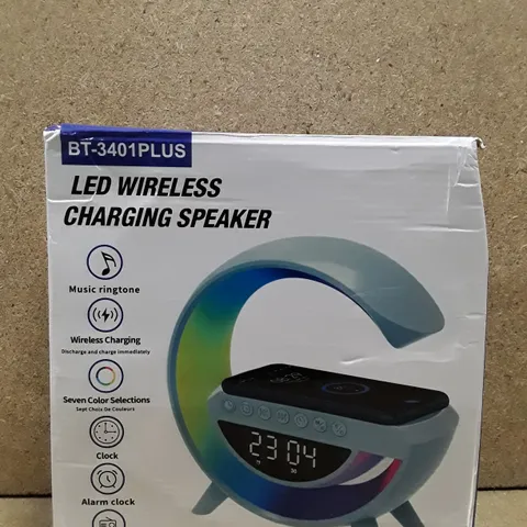 BOXED LED WIRELESS CHARGING SPEAKER