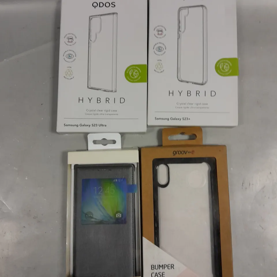 APPROXIMATELY 40 ASSORTED SMARTPHONE PROTECTIVE CASES FOR MODELS TO INCLUDE IPHONE XR, GALAXY A5, S23+ ETC
