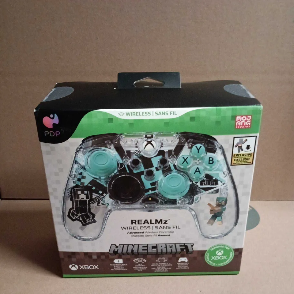 SEALED PDP MINECRAFT REALMZ WIRELESS CONTROLLER FOR XBOX 