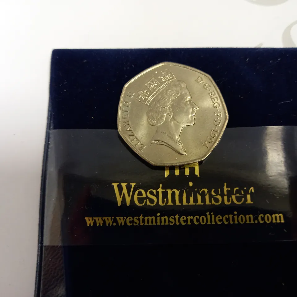 WESTMINSTER 1994 D-DAY ANNIVERSAY COLLECTABLE 50P COIN