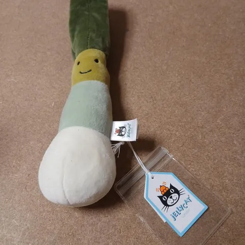 JELLYCAT VIVACIOUS LEEK PLUSH TOY – SOFT TOY WITH TAGS