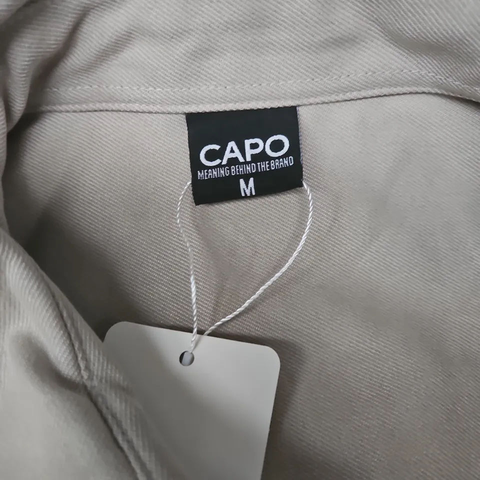 CAPO OVERSHIRT – LIGHT STONE, MEN'S SIZE M
