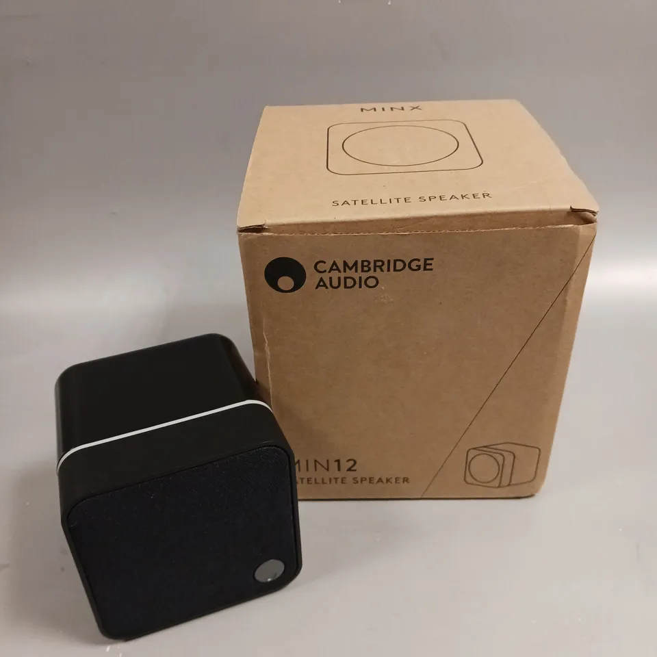 BOXED CAMBRIDGE AUDIO MIN12 SATELLITE SPEAKER 