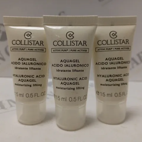 BOX OF APPROX 100 X 15ML COLLISTAR HYALURONIC ACID AQUAGEL 
