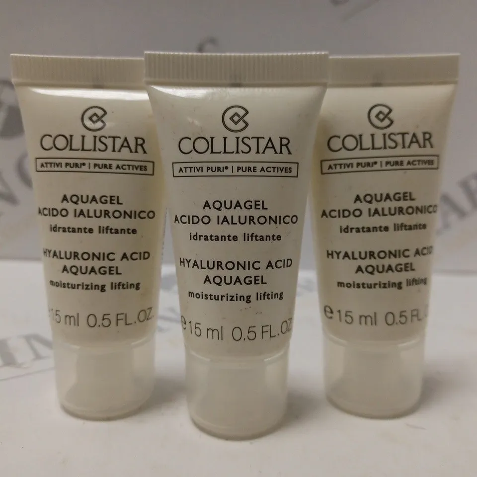 BOX OF APPROX 100 X 15ML COLLISTAR HYALURONIC ACID AQUAGEL 