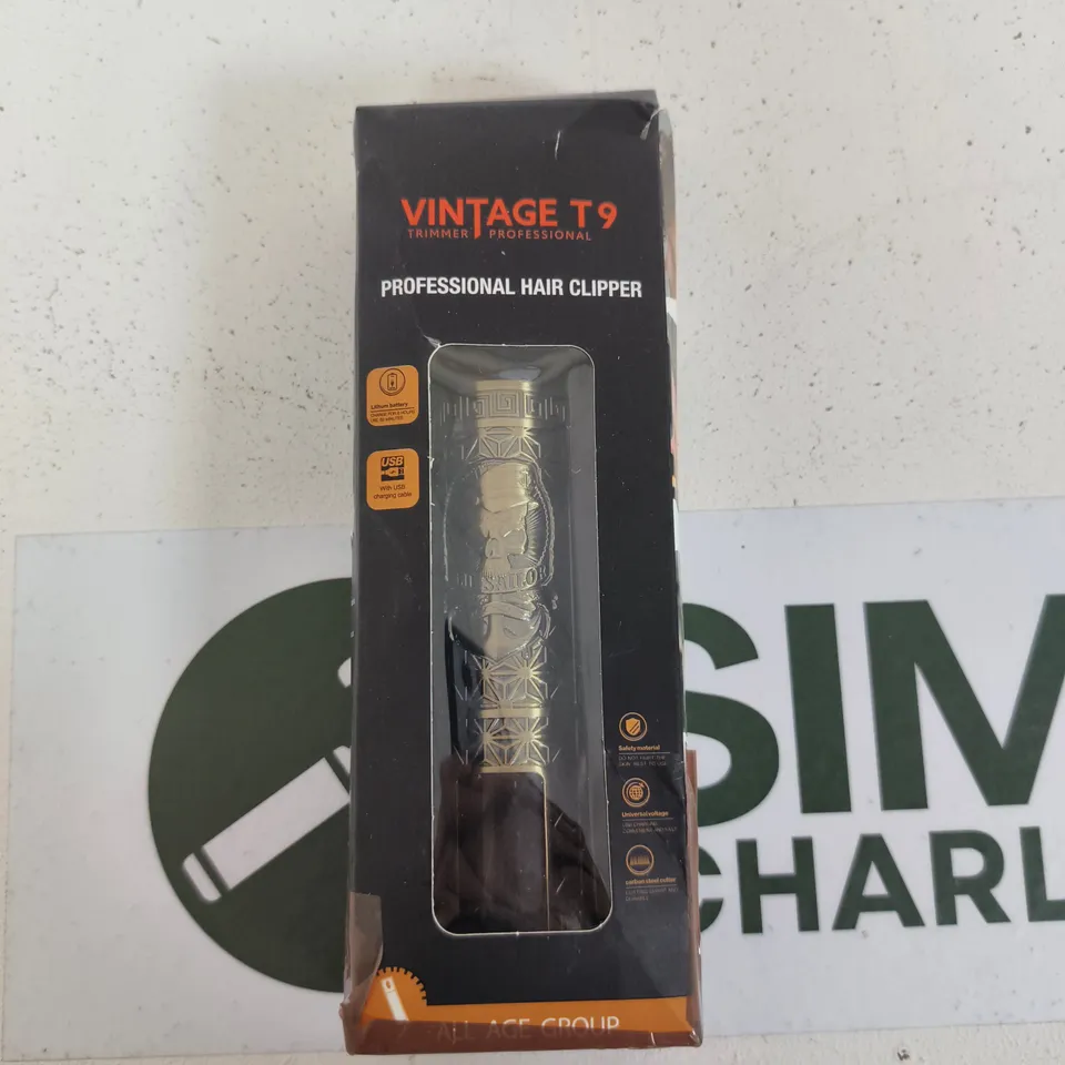 VINTAGE T9 PROFESSIONAL HAIR CLIPPER IN ORIGINAL PACKAGING