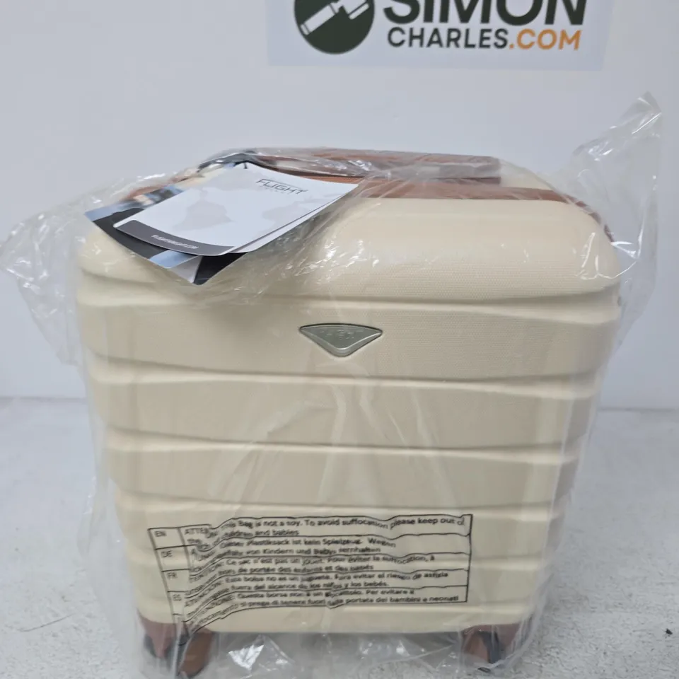FLIGHT KNIGHT CARRY-ON LUGGAGE – CREAM/BEIGE