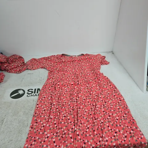 WHITE STUFF DRESS – PINK PATTERN, UK 16 (EU 44, US 12)