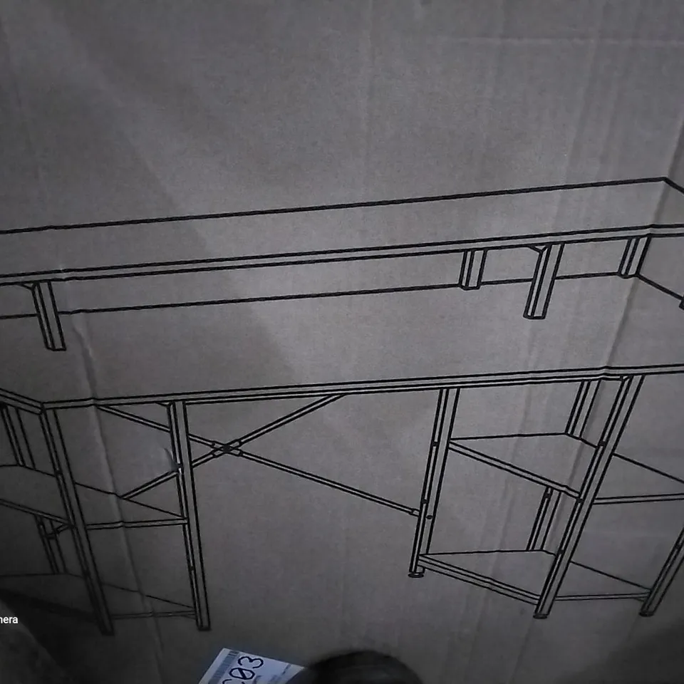 BOXED KINSLEE COMPUTER DESK RUSTIC BROWN