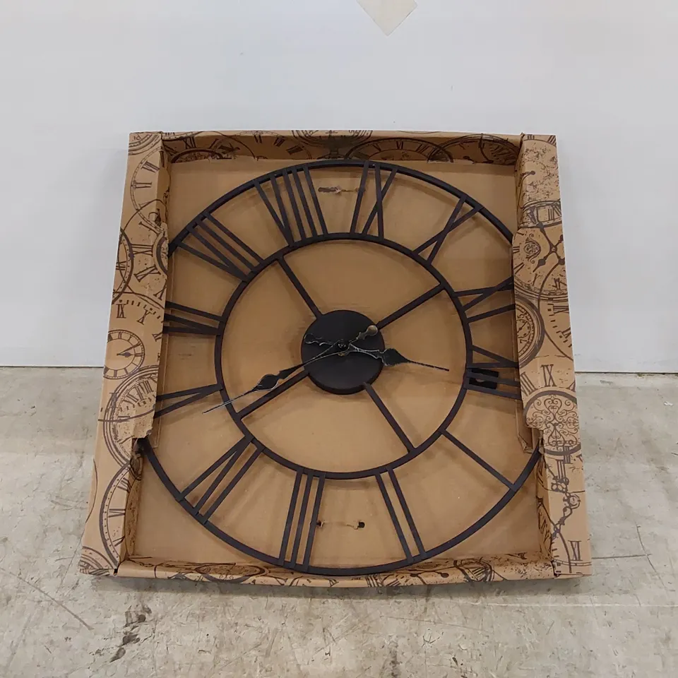 BOXED HAWES METAL WALL CLOCK (1 BOX)