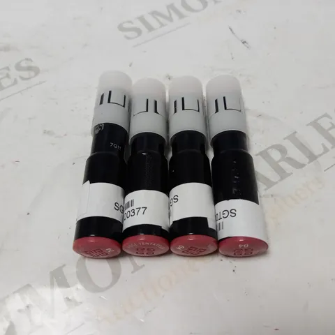 LOT OF 4 GIVENCHY LIPSTICKS - 04 ROSE TENTATEUR