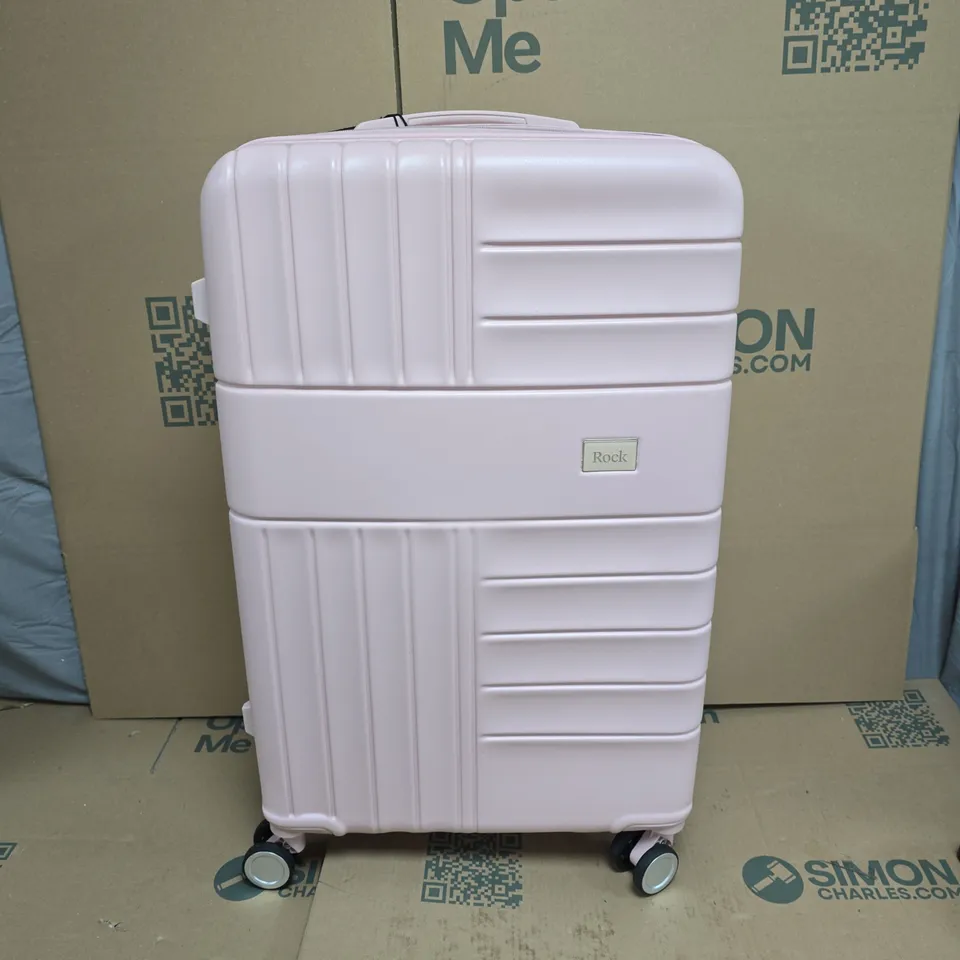 BOXED ROCK LUGGAGE ASPEN PINK 3PC SET