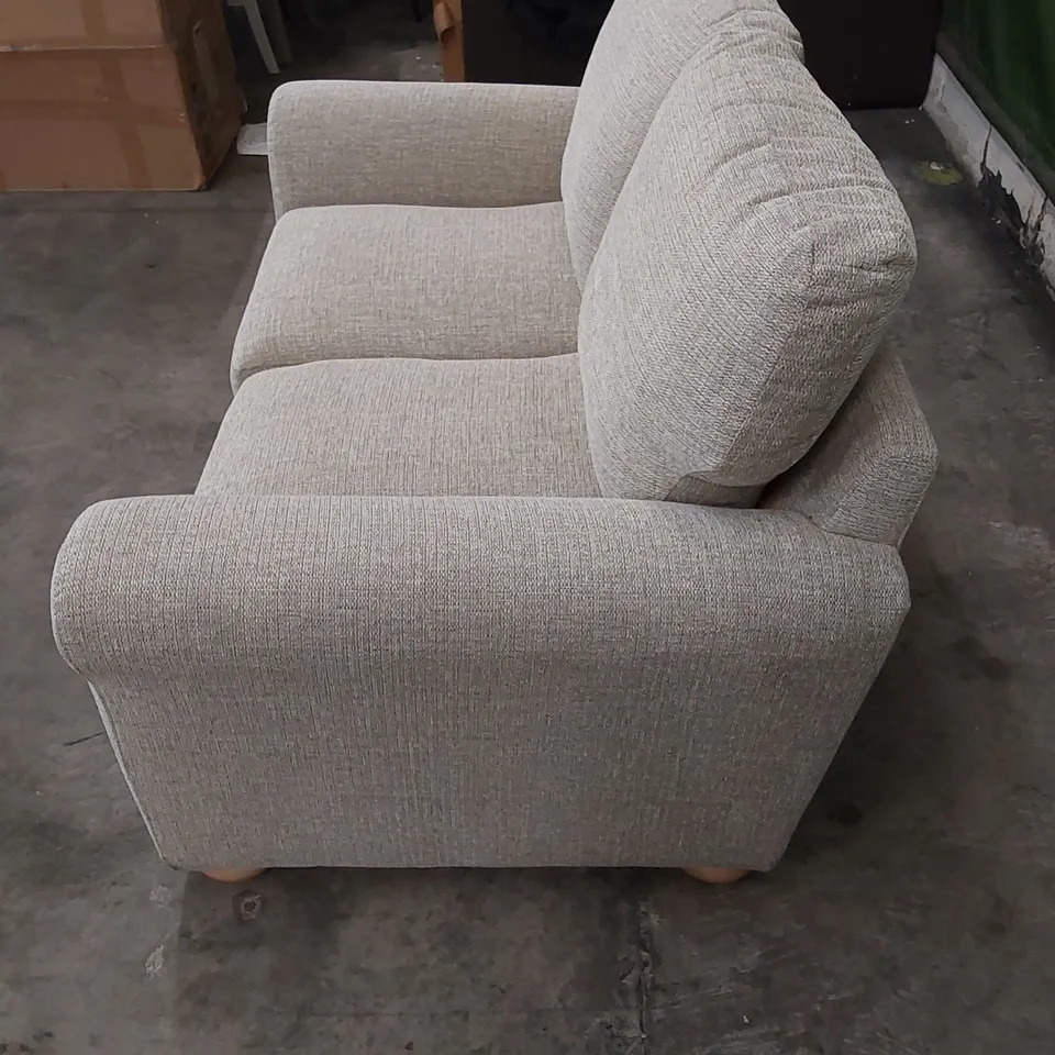 DESIGNER FABRIC UPHOLSTERED SMALL 2 SEATER SOFA