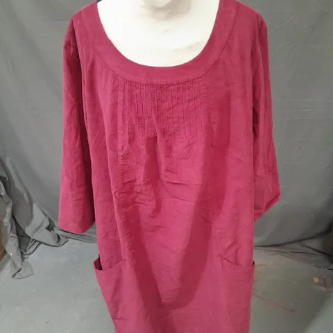 SEASALT POCKET DRESS IN BURGUNDY SIZE 20