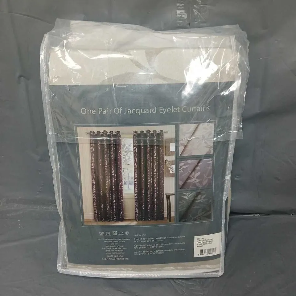 HOME CURTAINS FULLY LINED JACQUARD 90X90"
