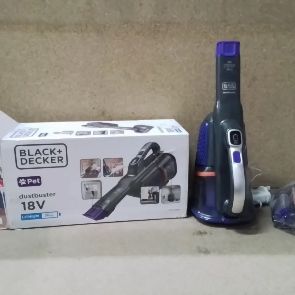 BOXED BLACK+DECKER DUSTBUSTER 18V HOOVER 