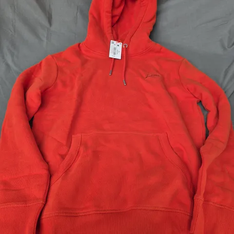 SUPERDRY ESSENTIAL LOGO HOODIE IN ORANGE - LARGE