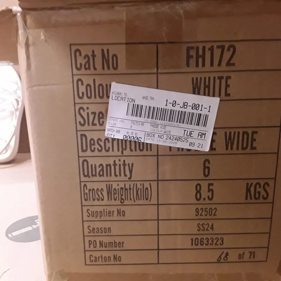 BOXED BRAND NEW SIMPLY BE PHOEBE WIDE SHOES SIZE 8 WHITE COLOUR APPROXIMATELY 6 PAIRS