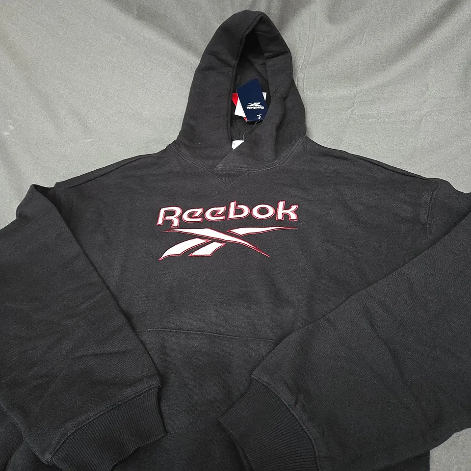 REEBOK GRAPHIC LOGO HOODIE SIZE S