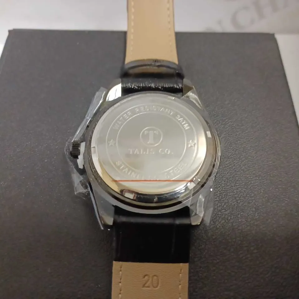 MENS TALIS CO WATCH DUEL GIFT BOX 2X WATCHES INCLUDED – BRAND NEW - LEATHER STRAP