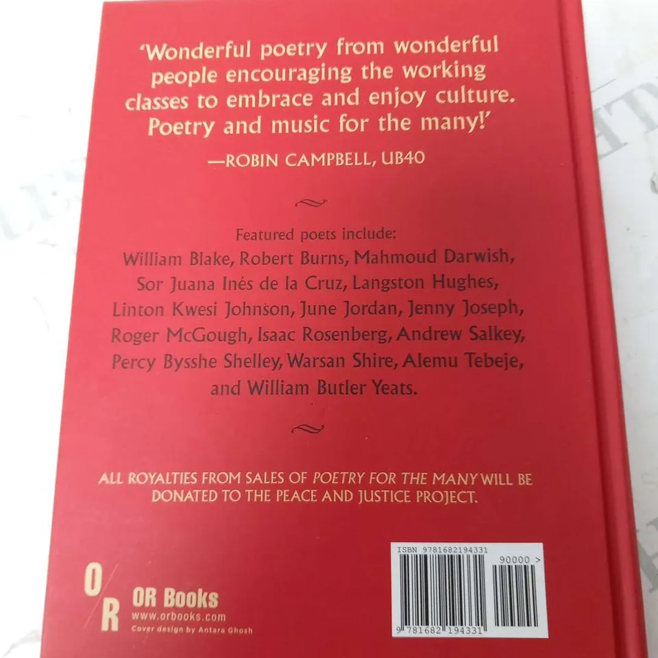 APPROXIMATELY 25 COPIES OF JEREMY CORBYN AND LEN MCCLUSKEY POETRY FOR THE MANY WITH FOREWORD BY MELISSA BENN AND INTRODUCTION BY KARIE MURPHY