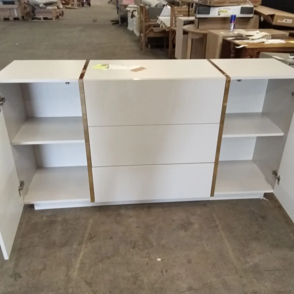 SIDEBOARD WITH DRAWERS ONXY CASHMERE HIGH GLOSS