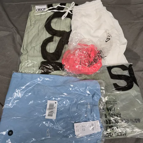 APPROXIMATELY 35 ASSORTED CLOTHING ITEMS IN VARIOUS SIZES, STYLES & COLOURS TO INCLUDE T-SHIRTS, TROUSERS, TOPS, ETC - COLLECTION ONLY