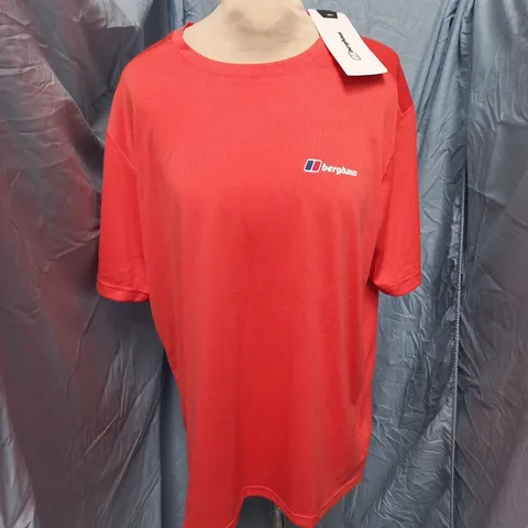 BERGHAUS MENS GLADEFELL 4.0 PRINT TECK TEE - UK L