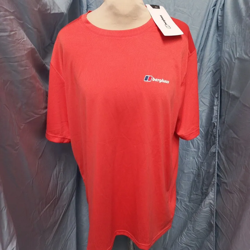 BERGHAUS MENS GLADEFELL 4.0 PRINT TECK TEE - UK L