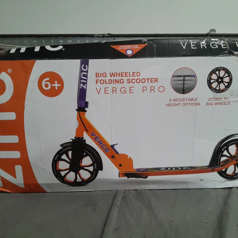 BOXED ZINC VERGE PRO SCOOTER